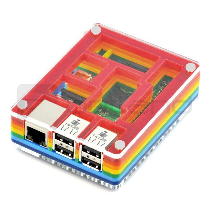 Pouzdro Raspberry Pi Model B + Rainbow