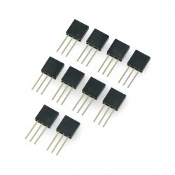 Přímá zásuvka rozteč 1x3pin 2,54mm - svislá dlouhá - 10ks