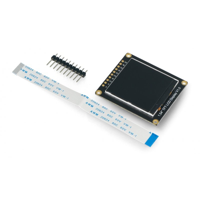 TFT LCD displej - 1,54 '' 240x240px IPS - se slotem pro kartu