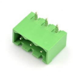 Listwa montażowa męska, 3-pinowa, raster 5,08mm, kątowa