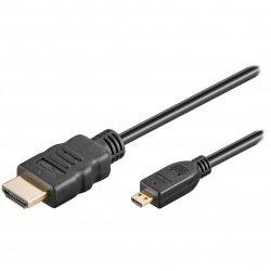 Goobay HDMI kabel - microHDMI - Vysokorychlostní HDMI s podporou Ethernetu - 5 m
