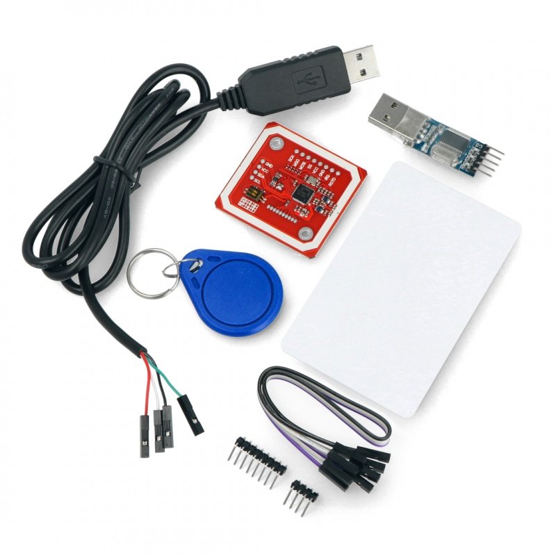 Moduł RFID/NFC PN532 13,56MHz I2C/SPI + karta i brelok