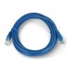 Przewód sieciowy Ethernet Patchcord UTP 5e 3m - niebieski - zdjęcie 2
