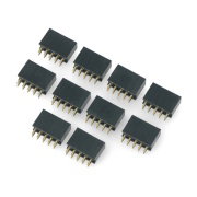 Gniazdo żeńskie 2x5 raster 2,54mm