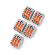 Kostka elektryczna 3pin 32A/400V - pomarańczowa