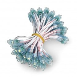 Łańcuch Pixel - 50x LED 5mm biały