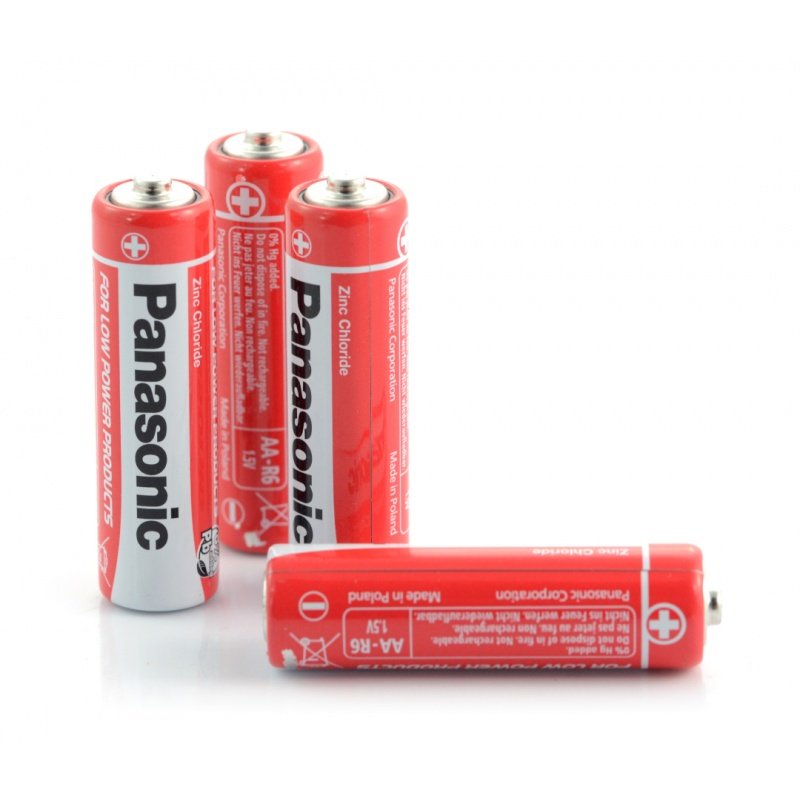 Bateria AA (R6 LR6) Panasonic Red - 4szt.