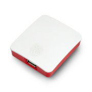 Oficiální pouzdro Raspberry Pi 3 A + - červené a bílé
