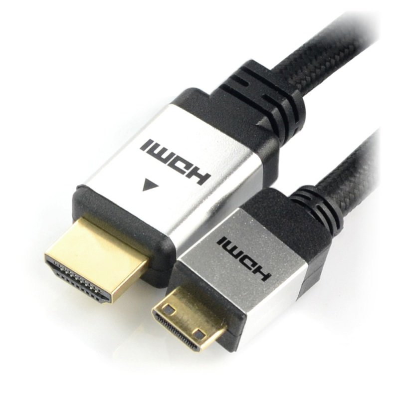 Przewód HDMI Blow Silver - miniHDMI - dł. 3m