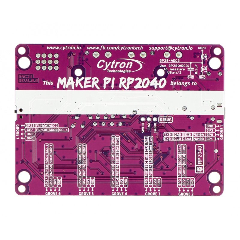 Maker Pi RP2040 Zjednodušení robotiky pomocí Raspberry Pi®