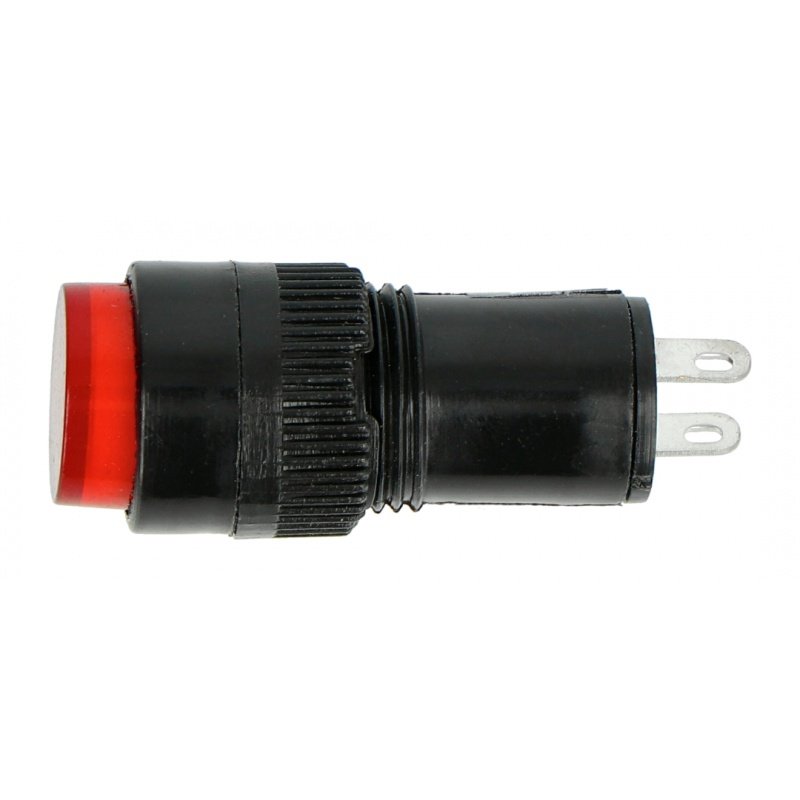 Kontrolka 230V AC - 12mm - červená