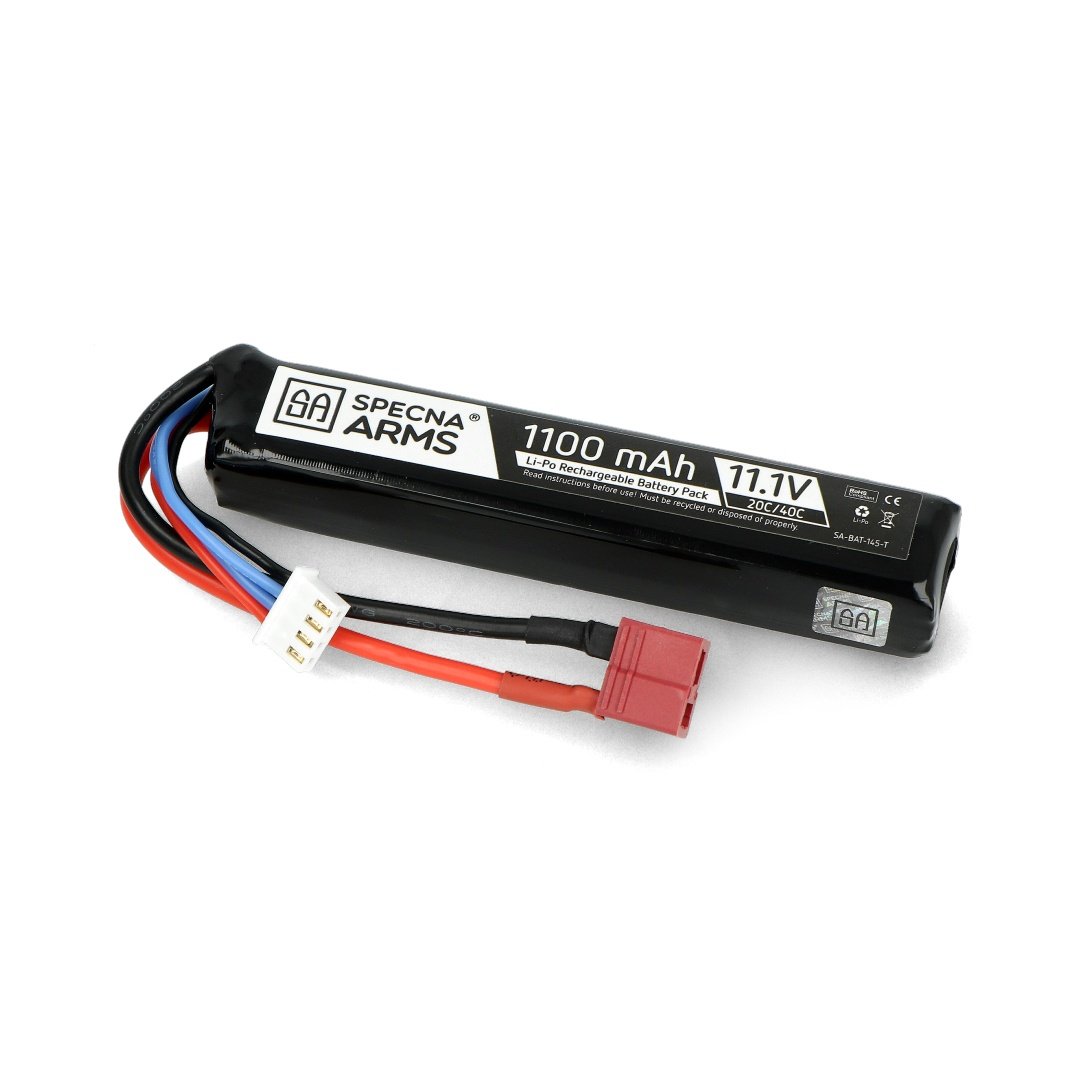 LiPo 11.1V 1100mAh 20 / 40C baterie - T-Connect (Deans)