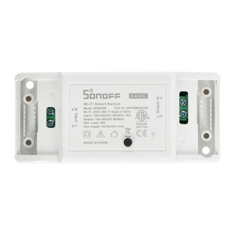Sonoff Basic R2 - 230V relé - WiFi Android / iOS přepínač