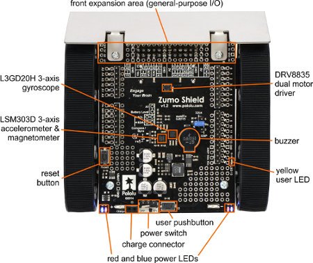 Płytka główna do robota minisumo, pozwalająca na podłączenie Arduino