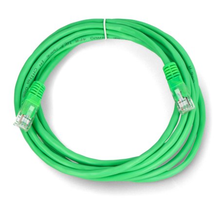 Patchcord Ethernet UTP 5e 3m - zelený