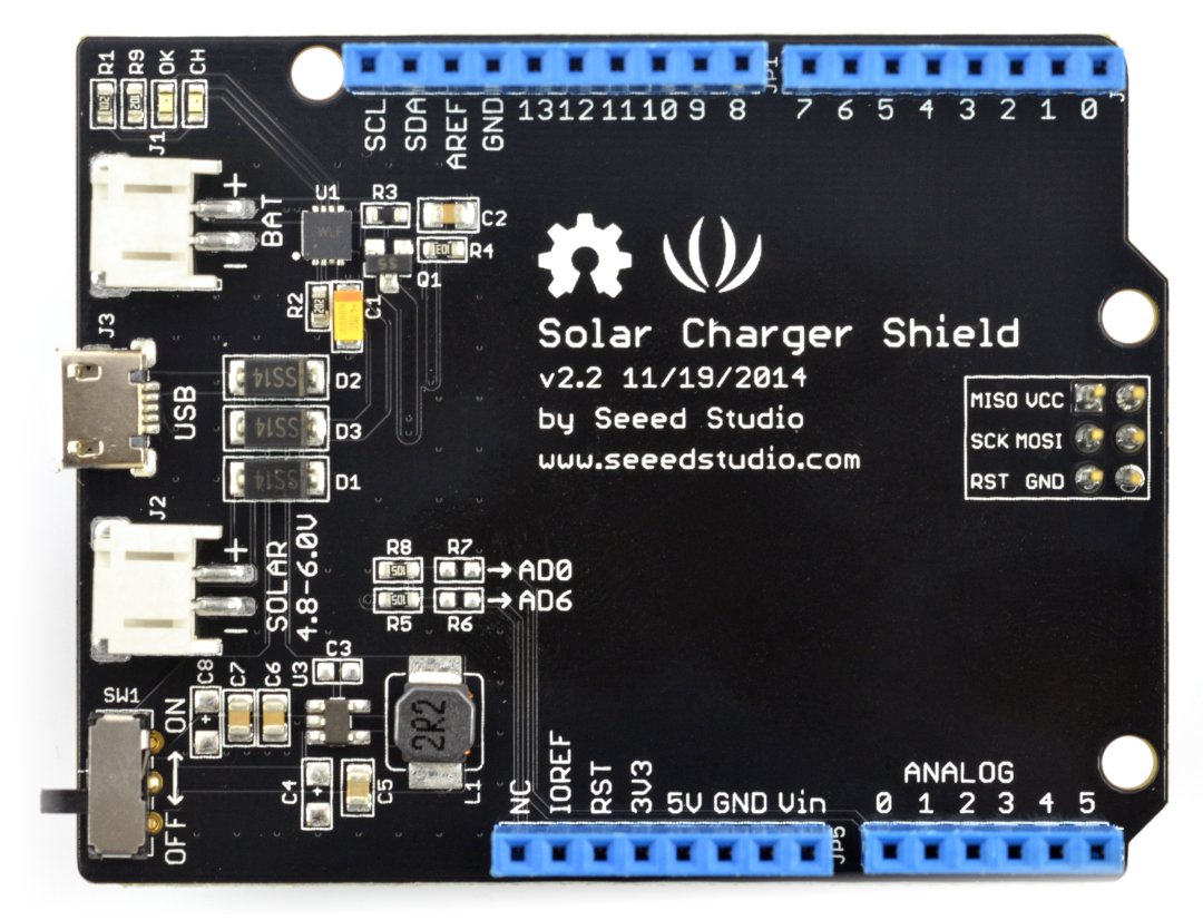 Solar Charger Shield v2.2 - nakładka dla arduino