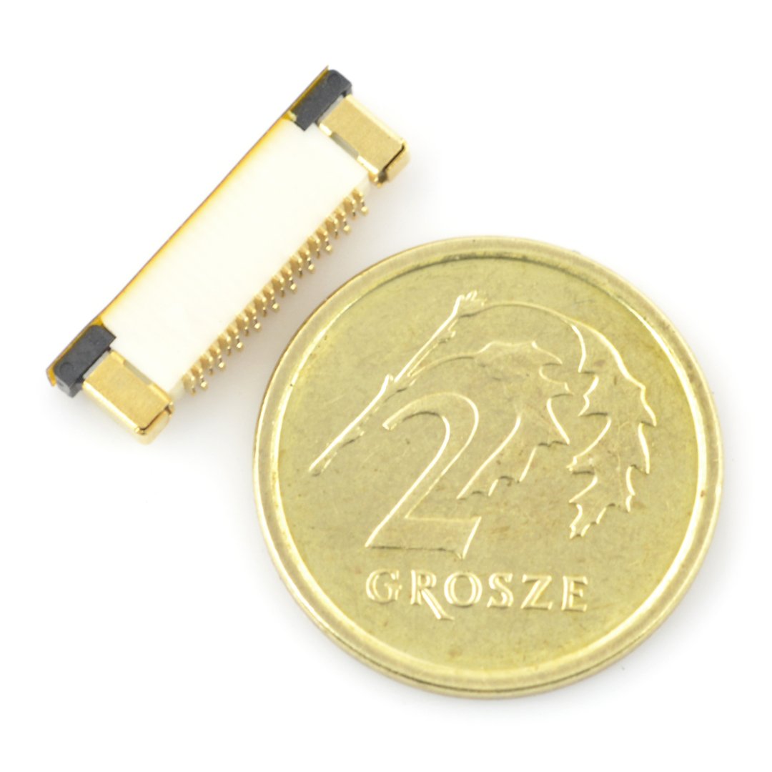 Zásuvka ZIF 20pinová, rozteč 0,5 mm