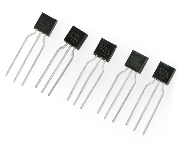 Bipolární tranzistor NPN BC546B 65V / 0,1A - 5ks.