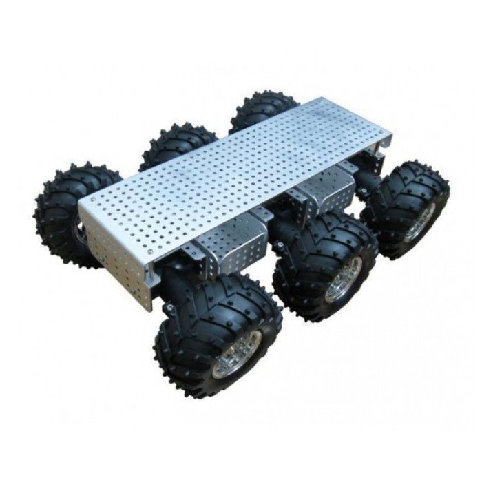 Motorizovaný 6kolový robotický podvozek