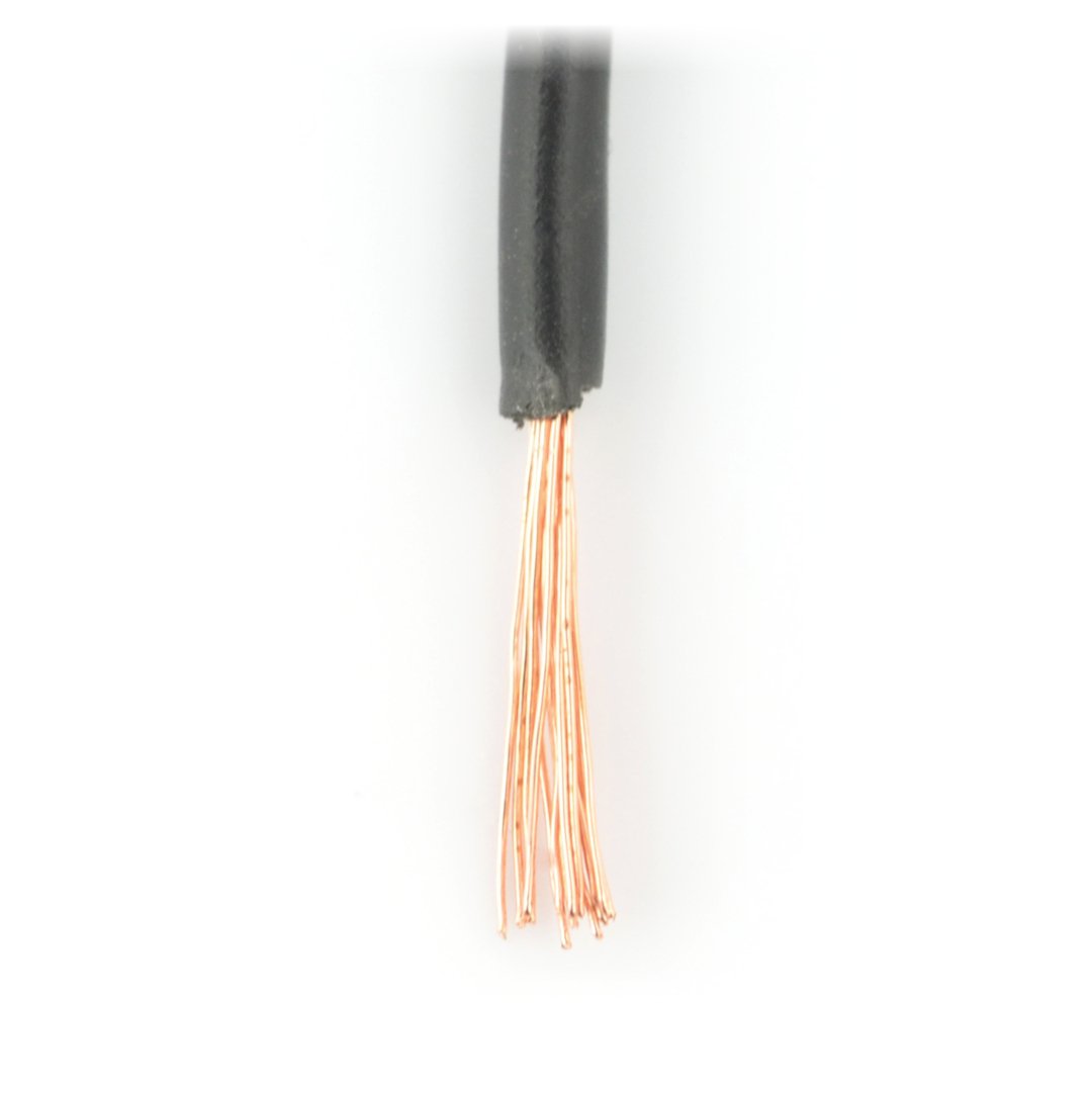 Instalační kabel LgY 1x0,5 H05V-K - černý - role 100 m