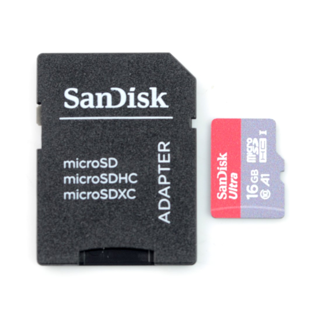 Sada obsahuje adaptér, který umožňuje umístit kartu microSD do čtečky karet SD.