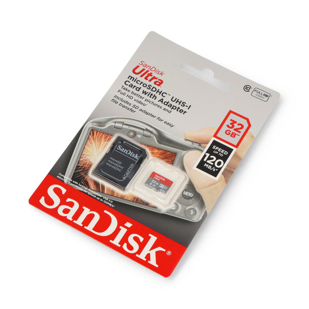 Paměťová karta microSD SanDisk Ultra 653x 32 GB 98 MB / s UHS-I třída 10, A1 s adaptérem