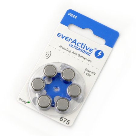 Baterie do sluchadel - EverActive Ultrasonic 675 - 6 ks.