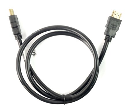 Kabel HDMI Lanberg třídy 1.4 - černý - dlouhý 1 m.