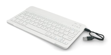 Bezdrátová klávesnice Bluetooth 3.0 - bílá - 10 palců