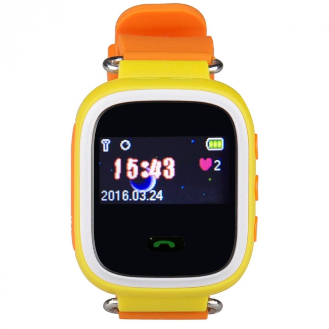 Dětské hodinky s GPS 0,96 '' trackerem ART SmartKids-O - oranžové