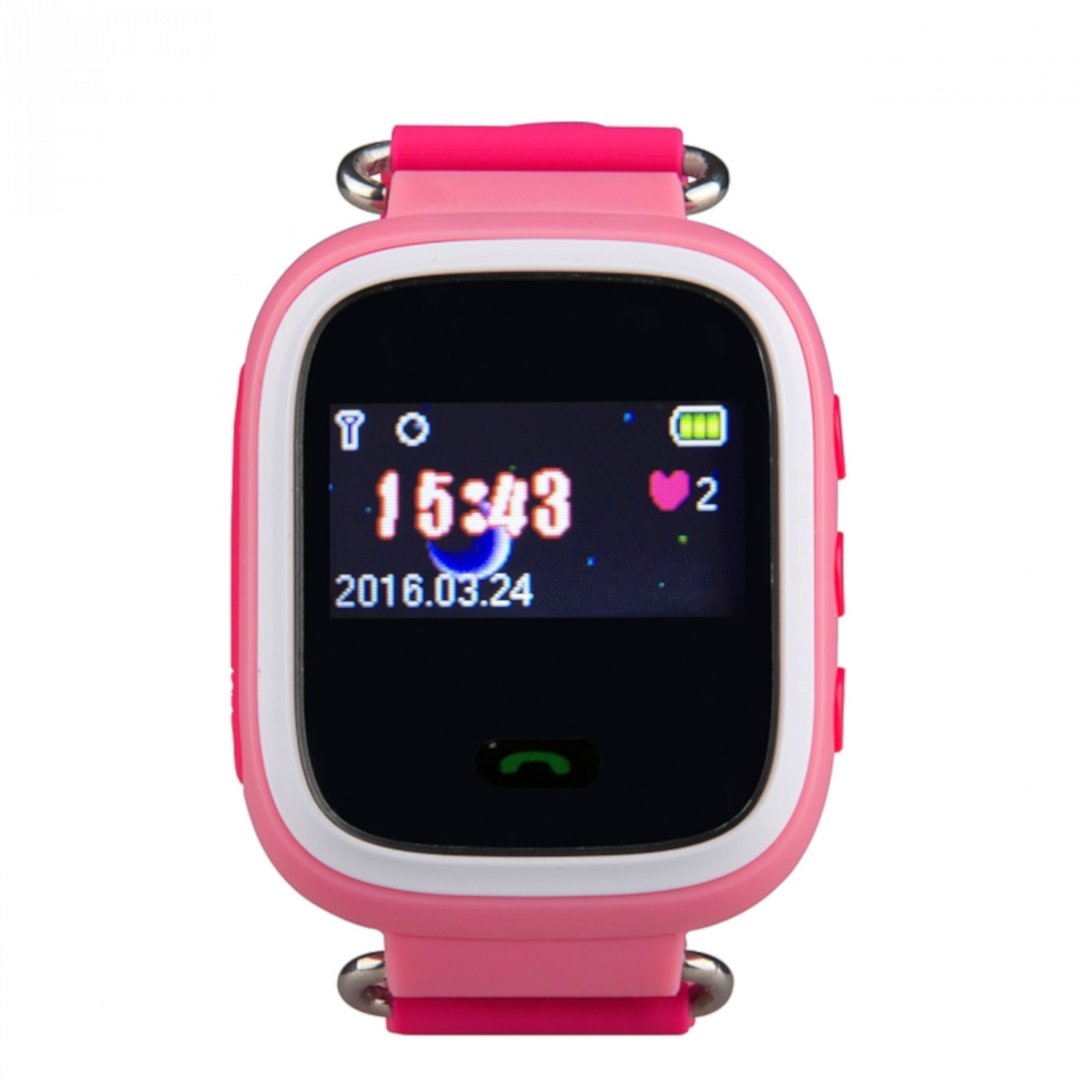 Dětské hodinky s GPS 0,96 '' trackerem ART SmartKids-P - růžové