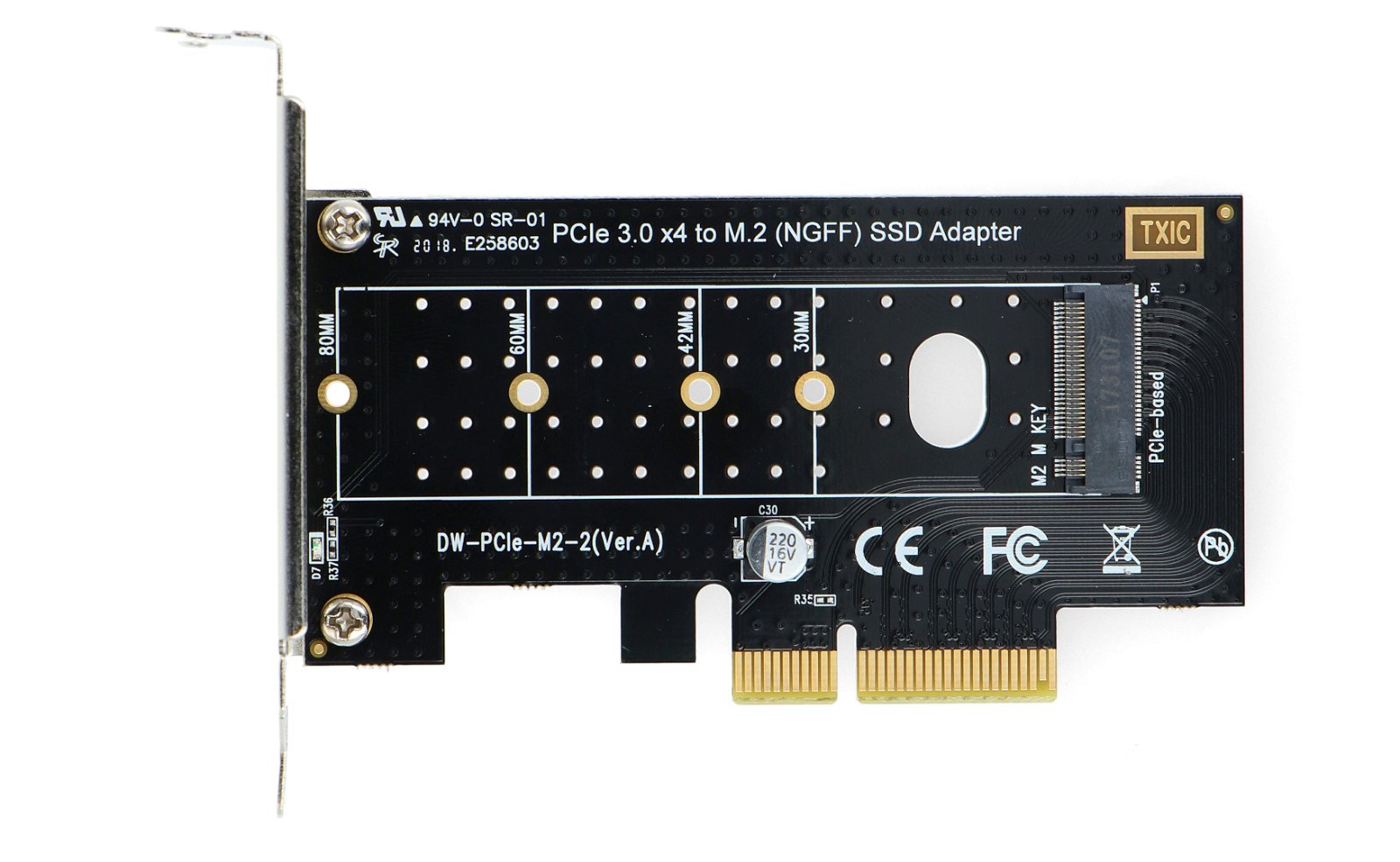 Adaptér PCI-E x 4 na M.2