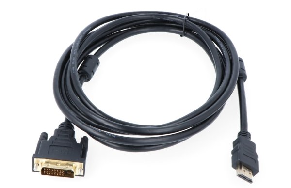 3 m černý kabel DVI - HDMI