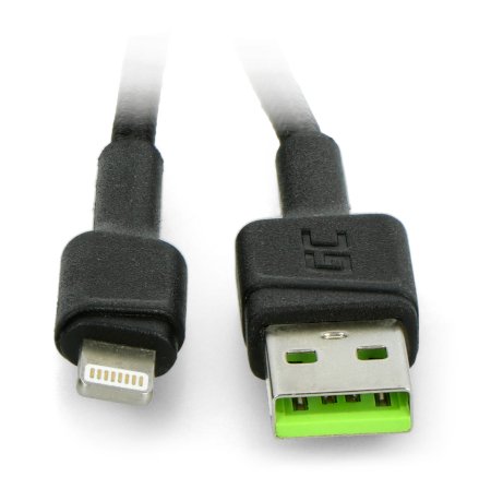 Blesk zelený kabel USB