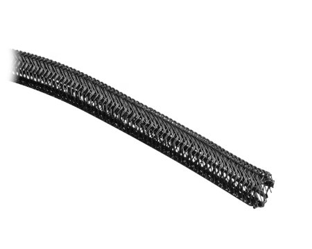 Samozavírací oplet pro Lanberg kabely, 13 mm, černý polyester, 2 m