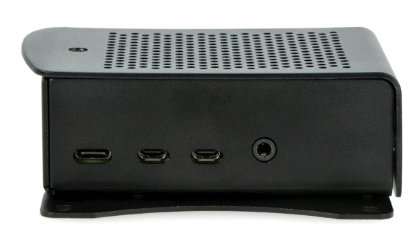 Raspberry Pi model 4B hliníkové pouzdro VESA - černé - LT-4B01-A