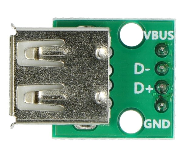 Modul s USB zásuvkou a pájenými konektory