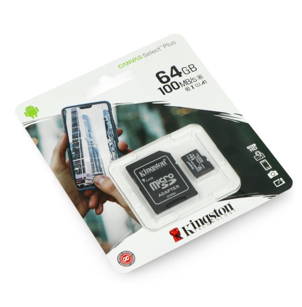 Kingstone Canvas Select Plus 64 GB paměťová karta