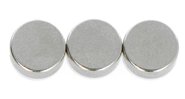 Neodymový kulatý magnet N42 / Ni + Cu + Ni - 7 x 2 mm - 10 ks.