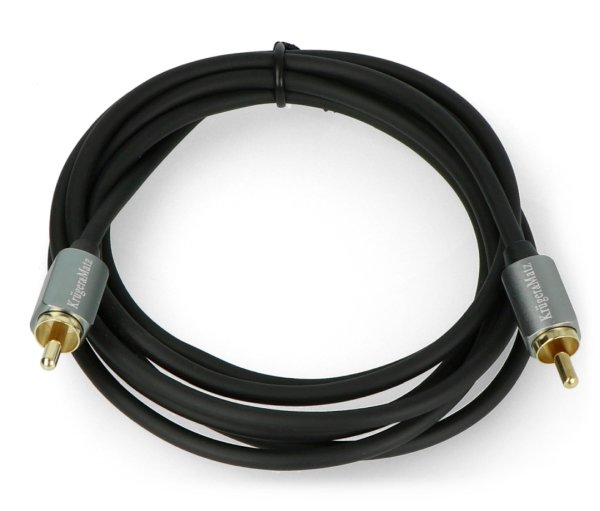 Kruger & Matz RCA - černý kabel RCA - 1,8 m