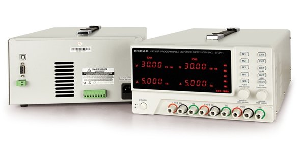 Trojitý laboratorní napájecí zdroj Korad KA3305P 2x30V / 5A + 5V / 3A - komunikace s PC