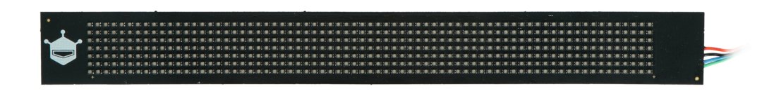 Flexibilní matice 7x71 vybavená 497 RGB LED diodami.
