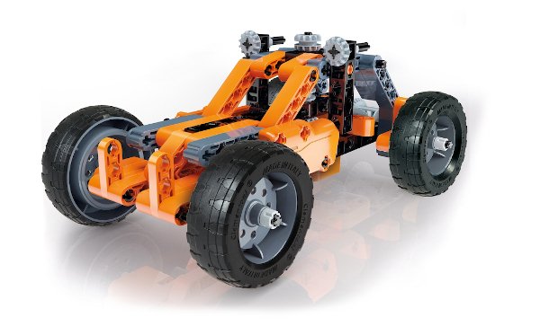 Rover postavený pomocí komponentů soupravy.