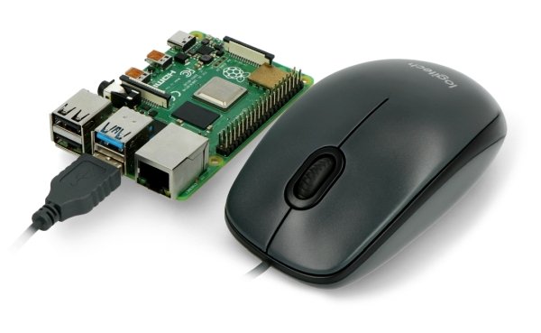 Myš Logitech je kompatibilní s Raspberry Pi 4B