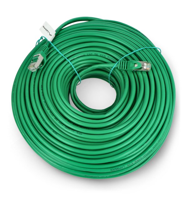 Lanberg Ethernet Patchcord FTP 5e 50m - zelený