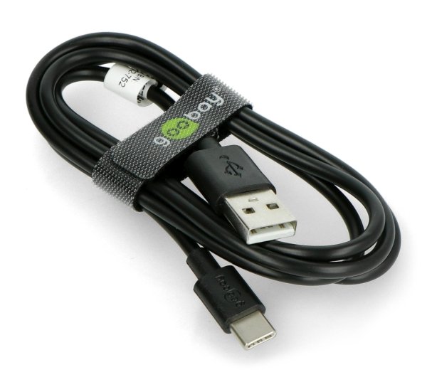 Goobay USB A 2.0 - USB C kabel černý -1m