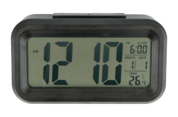 LCD hodinky s meteorologickou stanicí + alarm - 1019