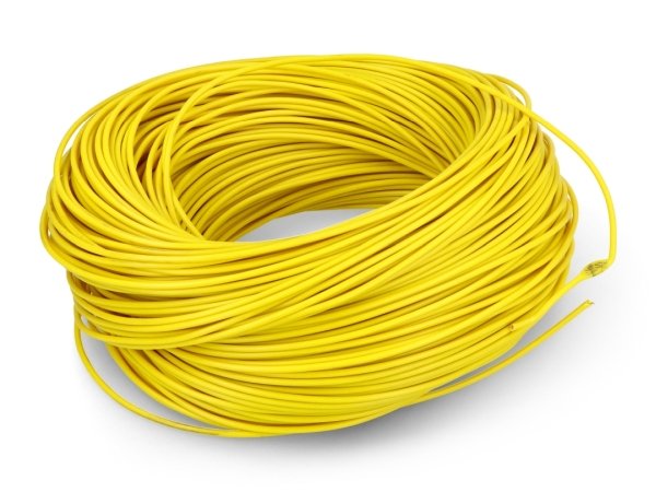 Instalační kabel LgY 1x0,5 H05V-K - žlutý - role 100 m