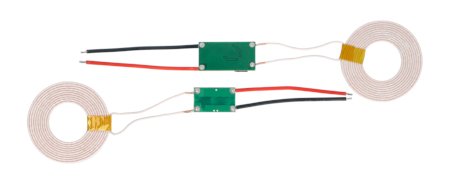Výstupy vysílače a přijímače jsou kabely s odstraněnou izolací, ke kterým by mělo být připojeno napájení.
