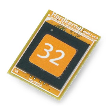 32 GB eMMC paměť s předinstalovaným Linuxem.